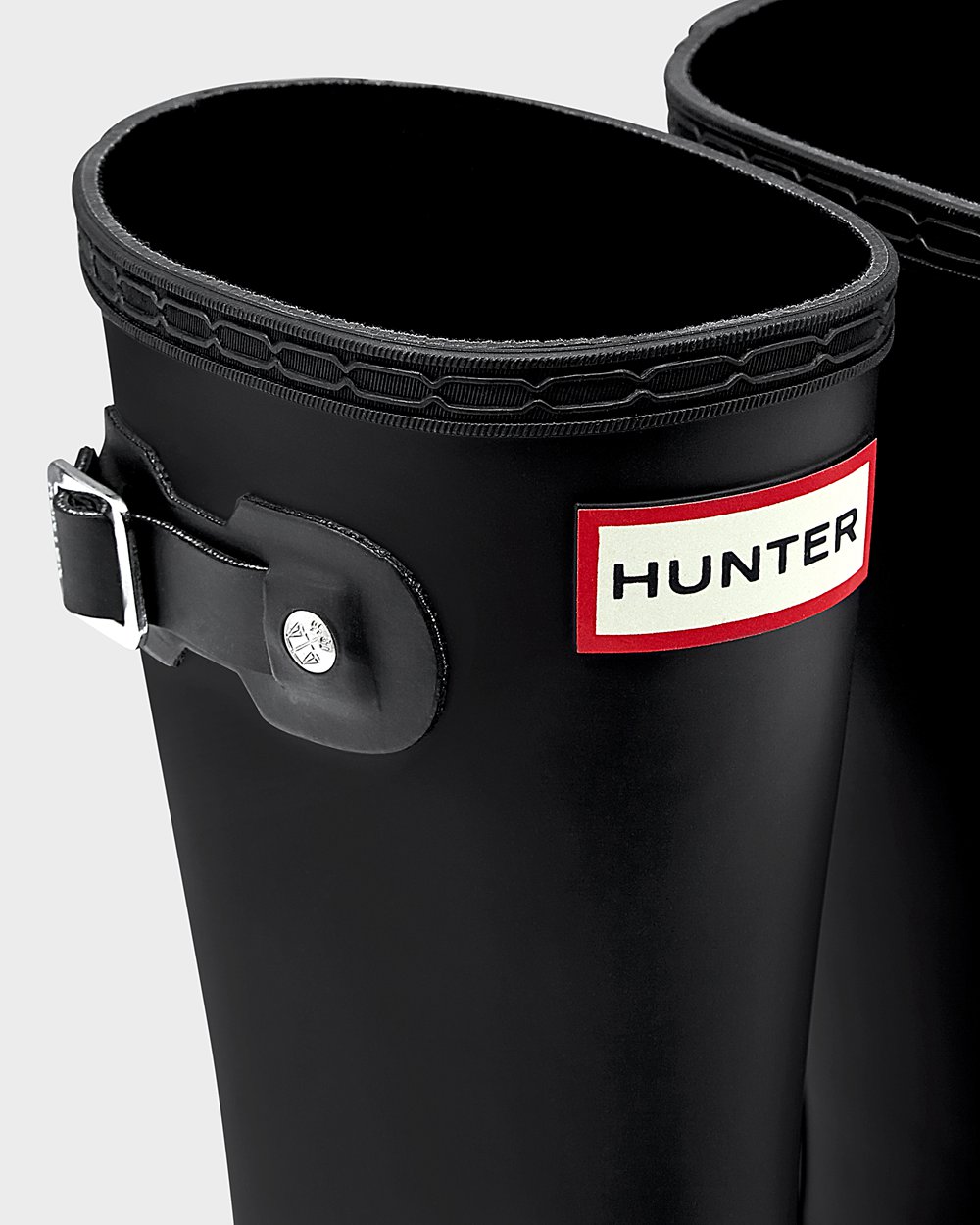 Bottes de Pluie Hunter Original Grands Enfant Noir QRWDTOL-04